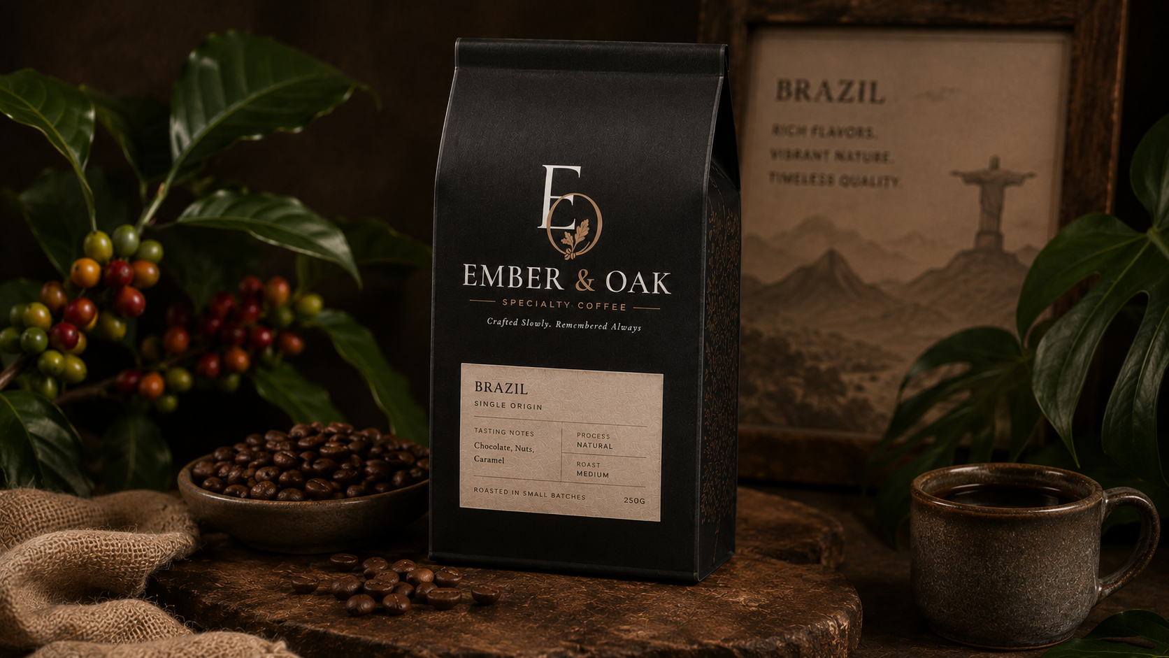 Ember & Oak Brazil coffee origin