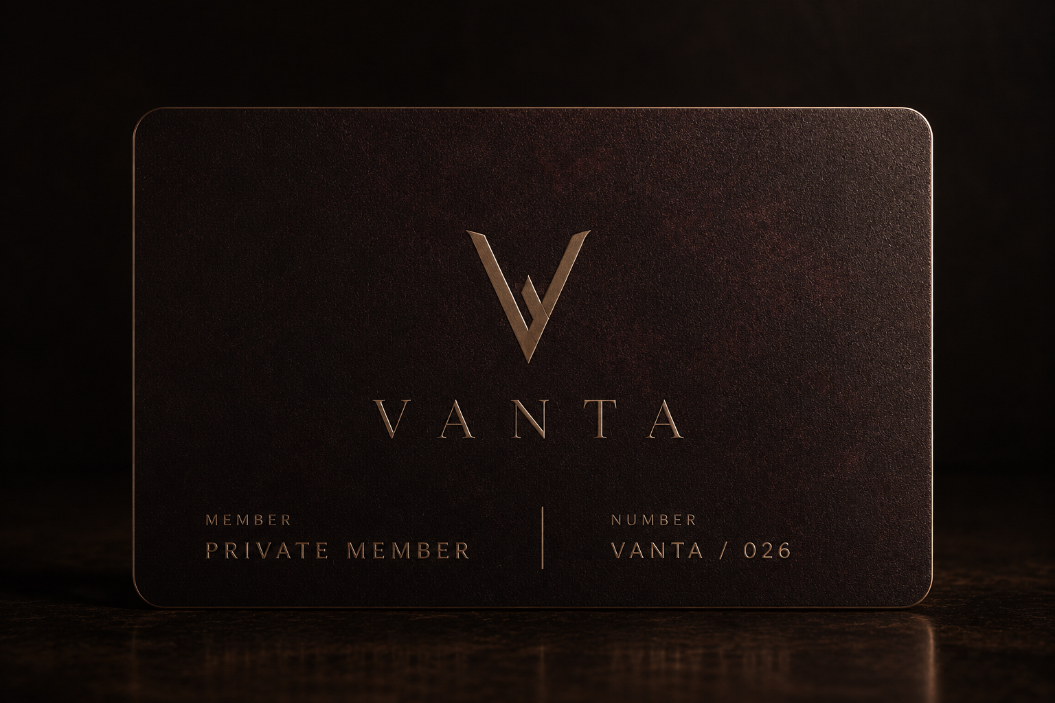 VANTA membership card